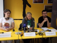 Foto HINA Ivan ŠARAVANJA ZAGREB, 14. svibnja 2015. (Hina) - Predstavnici civilnih udruga iz Ukrajine poručili su u četvrtak u Zagrebu da im je nužno potrebna međunarodna podrška kako bi jače
